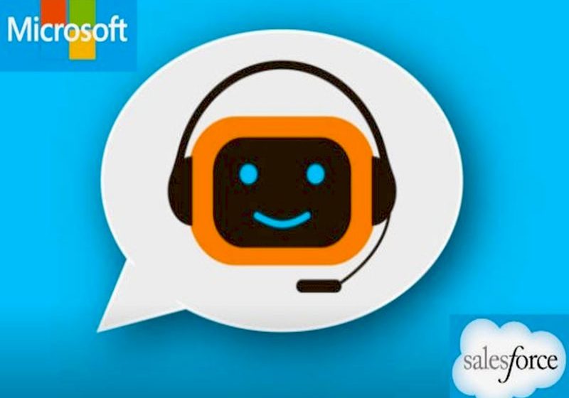Les enseignes Salesforces et Microsoft, les leaders en ce qui concerne les chatbots, sont en compétition pour la première place sur ce marché.